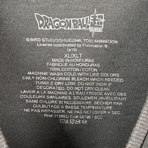 Dragon Ball Z Super Tee Shirt Mens Extra Large‎ Basic Casual Short-sleeve Anime - Picture 5 of 9